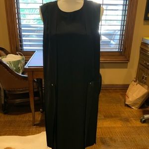 Lafayette 148 navy blue dress size large